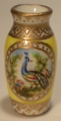 French Peacock Vase by Christopher Whitford