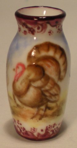 Thanksgiving Turkey Vase by Christopher Whitford
