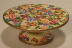Chintz Bird Cake Stand by Christopher Whitford