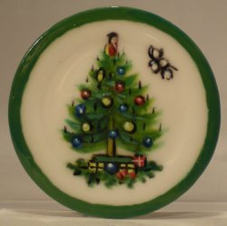Christmas Tree Round Platter by Christopher Whitford