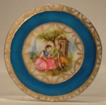 Romantic Limoges Round Platter by Christopher Whitford