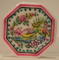 Oriental Pheasant Octagon Plate by Christopher Whitford