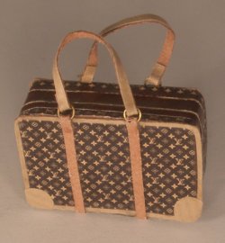LV Designer Suitcase w/Straps by Jose Gomez