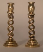 Pair of Twisted Candleholders #1 by George Chapman