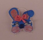 Party Mask Blue Bunny Rabbit by Gertraud Krammel