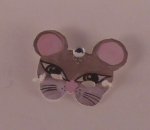 Party Mask Grey Mouse by Gertraud Krammel