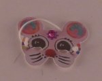 Party Mask White Mouse by Gertraud Krammel