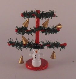 Snowman Tree by Erzgebirgische Miniaturen