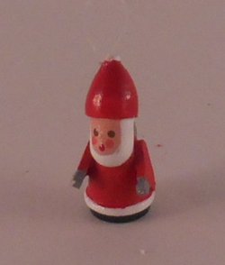 Santa Walking Ornament by Erzgebirgische Miniaturen