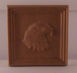 Carved Wood Plaque Eagle by Lynn Jowers