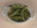 Broad Beans in Colander by Linda Cummings