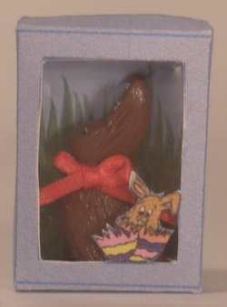 Chocolate Bunny in Box by Linda Cummings