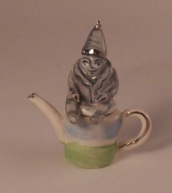 Wizard of Oz Wicked Tin Man Teapot by Sally Meekins