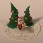 Christmas Candy Santa & Tree by Victoriya Ermakova
