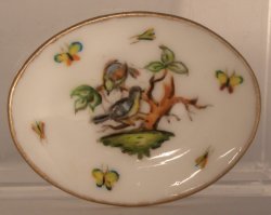 Herend Rothchild Bird Oval Platter by Christopher Whitford