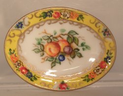 Spanish Fruit Oval Platter by Christopher Whitford
