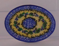 Polish Pattern Kasia Oval Tray by Christopher Whitford