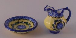 Polish Pattern Kasia Pitcher & Bowl by Christopher Whitford