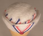 Ladies Hat Felt Red White & Blue by The Mad Hatter