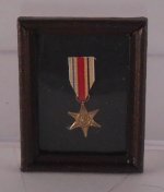 WWII Africa Star in Frame by Carol Lester