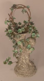 Ivy on Cherub Statue by Marie Petrik