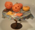 Lighted Pumpkin Table #3 by Richard Johnson