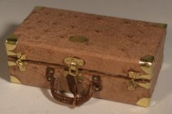 Ostich Skin Suitcase Large by Jose Gomez