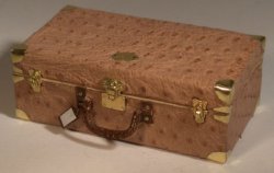 Ostich Skin Suitcase Medium by Jose Gomez