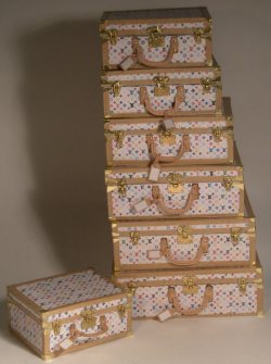 LV White Monogram Luggage #4 by Jose Gomez