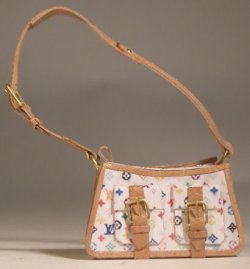 LV White Monogram "lodge" Handbag by Jose Gomez