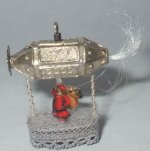 Father Christmas in Zepplin Ornament by Dominique Autin