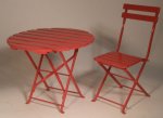 Bistro Table Round Red by Hans Meier