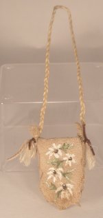 18th C. Hand Painted Leather Hunting Pouch #2 by Susan Parris