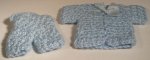 Knit Baby Set Blue by Alice Gegers