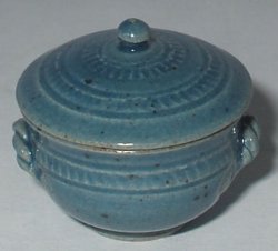 Pottery #65 Blue Terrine by Elisabeth Causeret