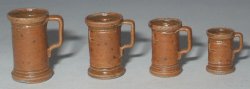 Pottery #52 Brown Measuring Set by Elisabeth Causeret