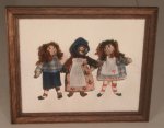 Framed Doll Print #7 by Carol Spence