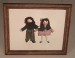 Framed Doll Print #8 by Carol Spence
