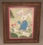 Alice in Wonderland Rabbit Painting by Carol Spence