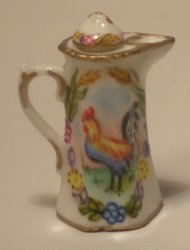Provencal Coq Chocolate Pot by Christopher Whitford