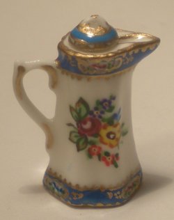 Celeste Blue Chocolate Pot by Christopher Whitford