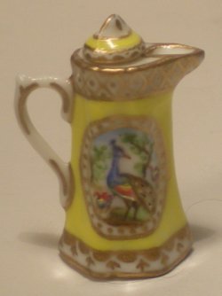 French Peacock Chocolate Pot by Christopher Whitford