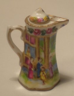 Famille Rose Chocolate Pot by Christopher Whitford