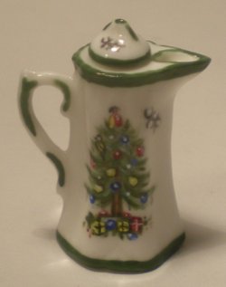Christmas Tree Chocolate Pot by Christopher Whitford