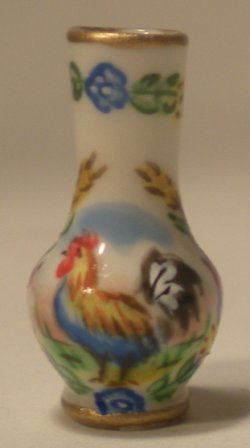 Provencial Coq Bud Vase by Christopher Whitford