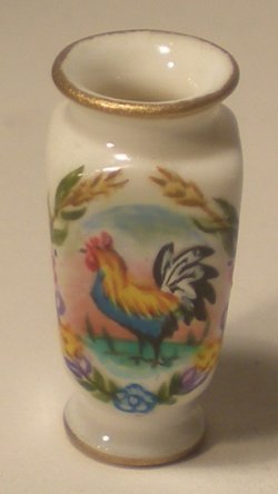Provencal Coq Four Panel Vase by Christopher Whitford