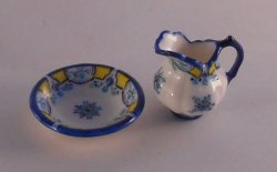 French Country Pitcher & Bowl by Christopher Whitford