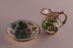 Dutch Bontanicle Pitcher & Bowl by Christopher Whitford