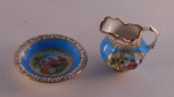 Romantic Limoges Pitcher & Bowl by Christopher Whitford