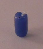 Hand Dipped Candle Blue by Bea's